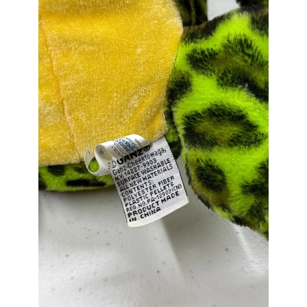 Ganz Webkinz Leopard Frog Plush Stuffed Animal Green‎ Spotted HS101 W Logo